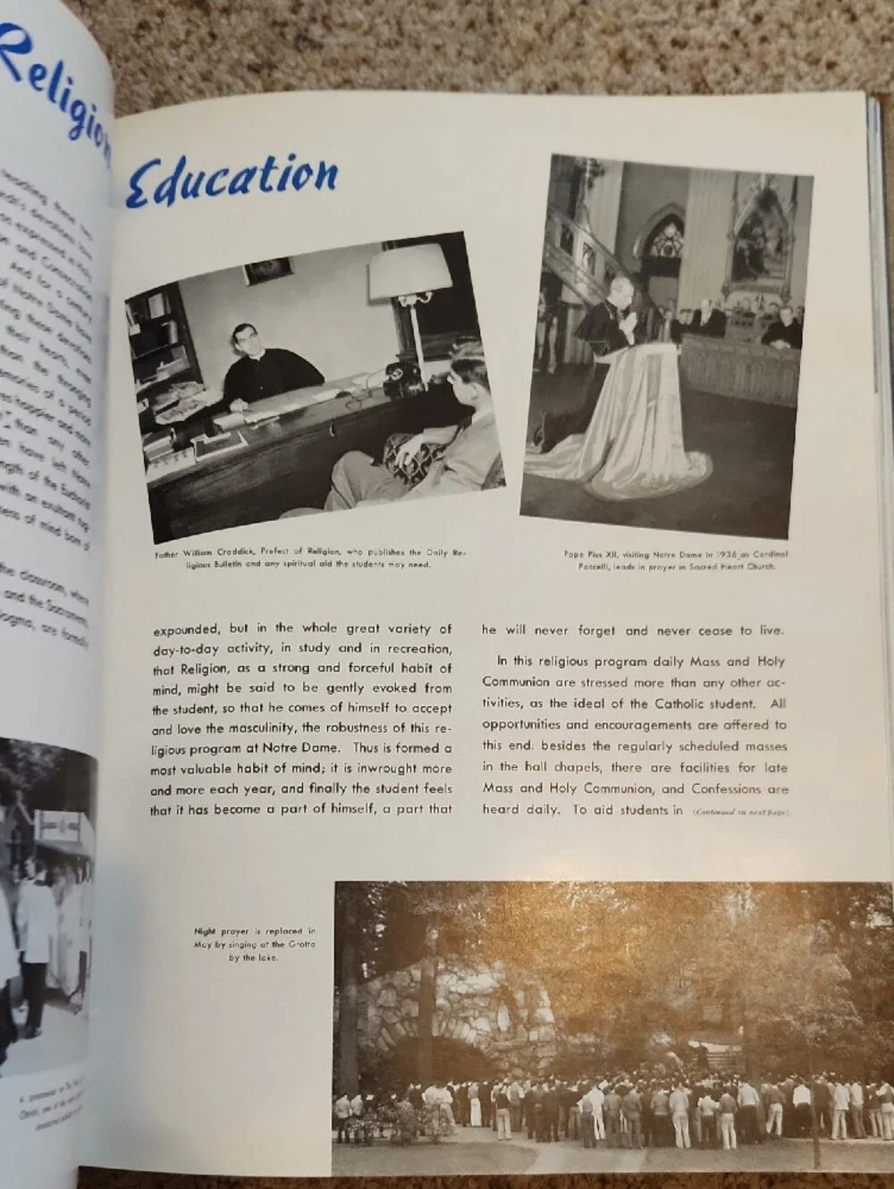 The University of Notre Dame 1842-1942 Hardcover YearBook